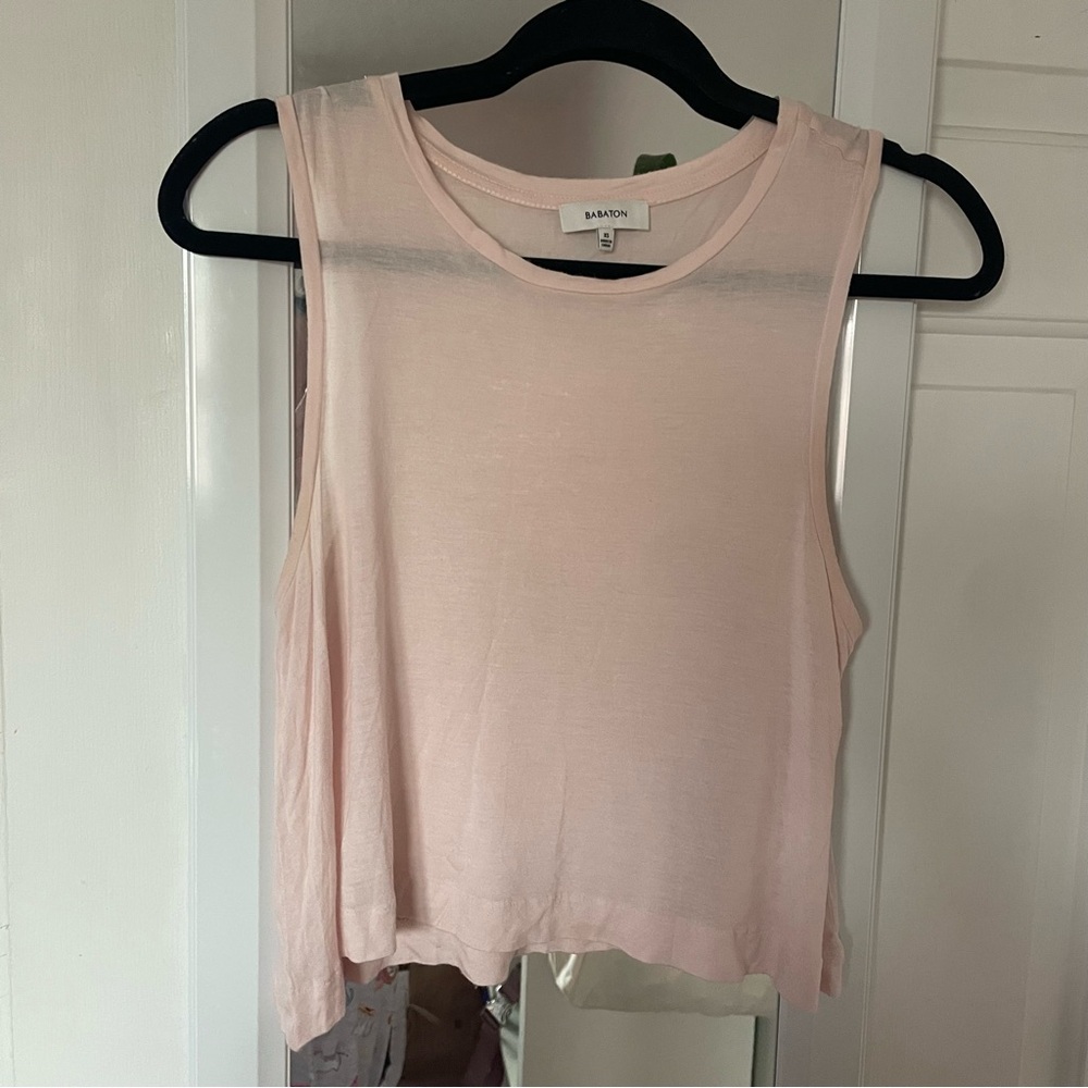 💚3/$15💚 Babaton Pink Sleeveless Crop Tank Top